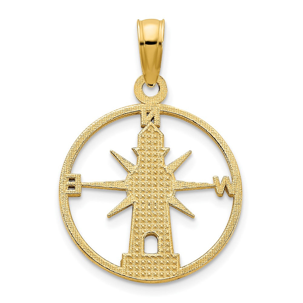 14K Gelbgold Leuchtturm Charm