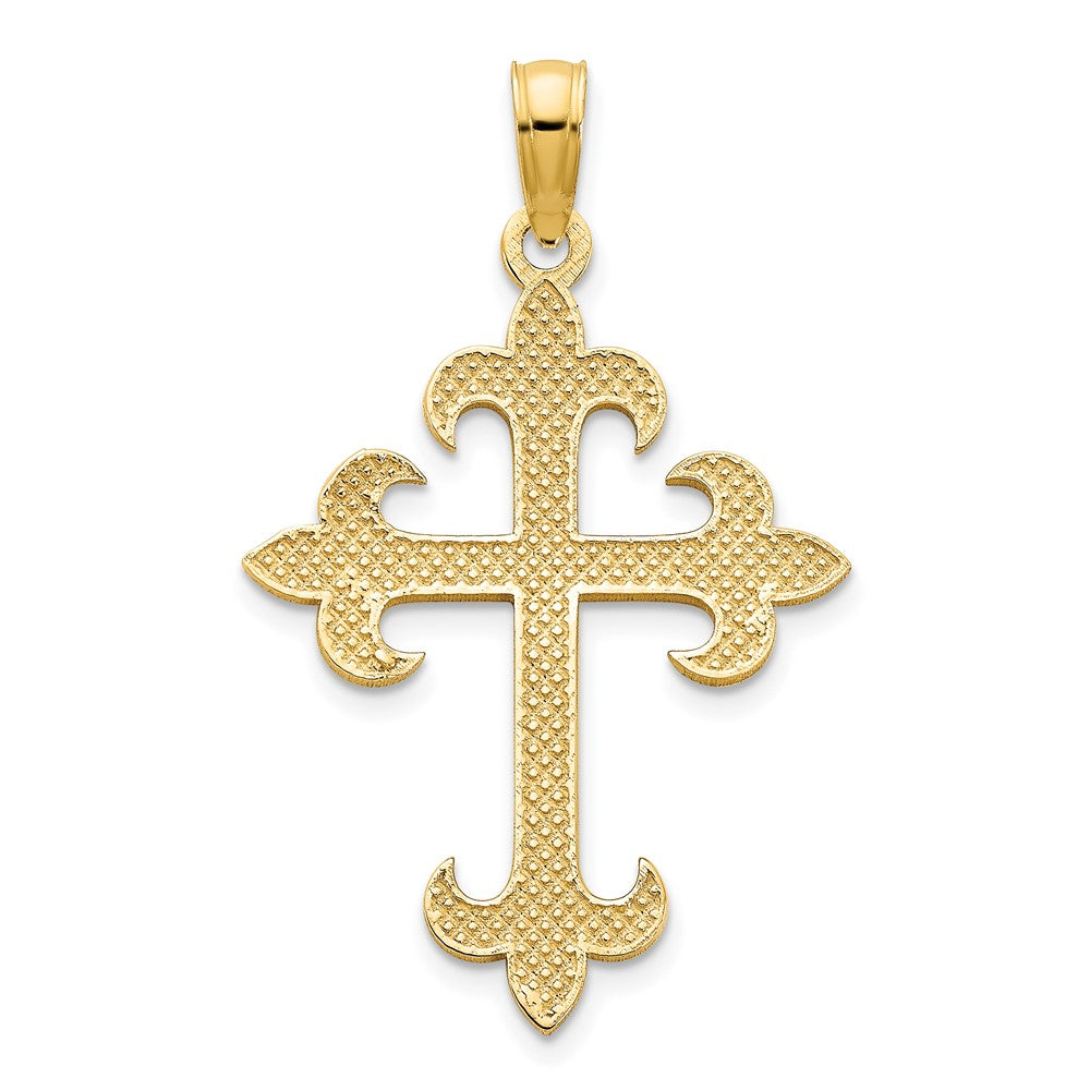 14K Gelbgold Kreuz-Charm