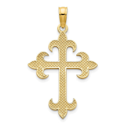 14K Gelbgold Kreuz-Charm