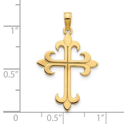 14K Gelbgold Kreuz-Charm