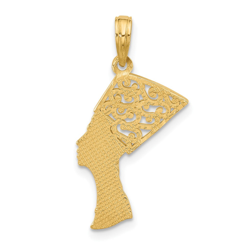 14K Gelbgold Fantasie Nefertiti Profile Charm