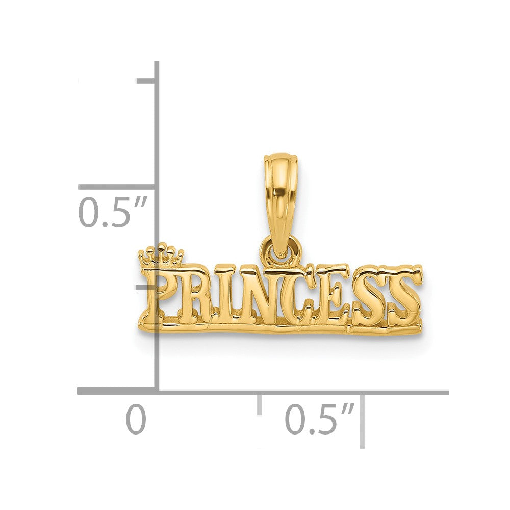14K Gelbgold Poliert Princess Charm