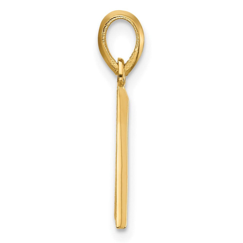 14K Gelbgold Fantasie Buchstabe A