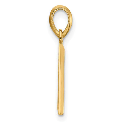 14K Gelbgold Fantasie Buchstabe A