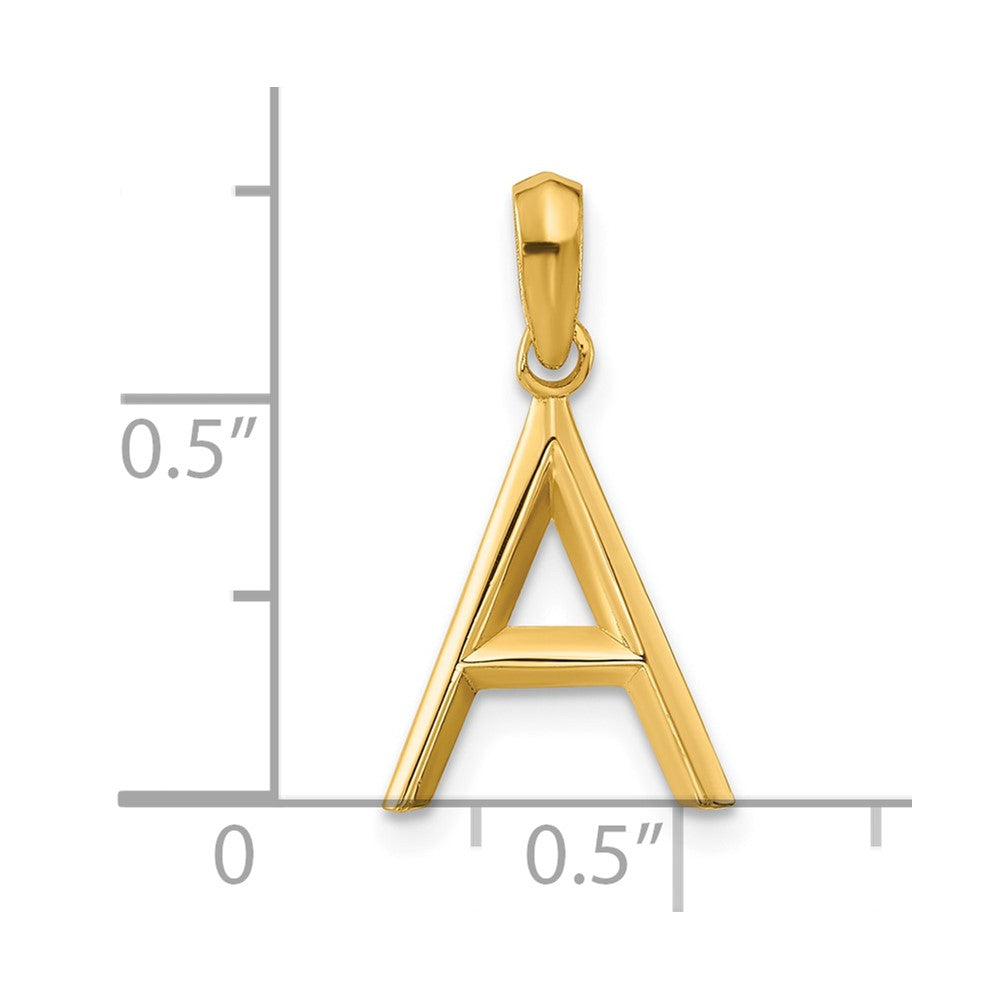 14K Gelbgold Fantasie Buchstabe A