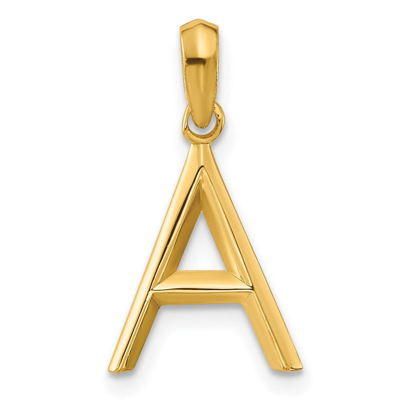 14K Gelbgold Fantasie Buchstabe A