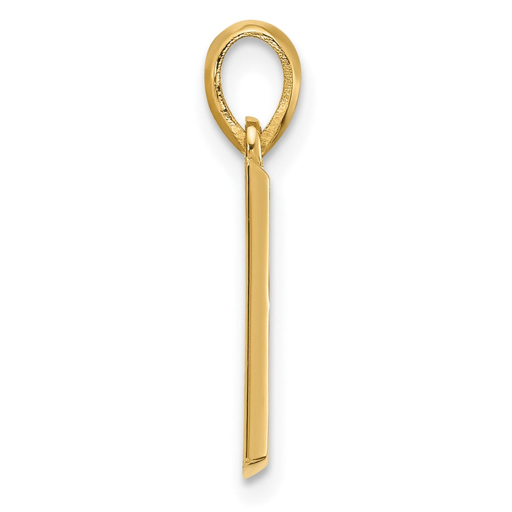 14K Gelbgold Fantasie Buchstabe B