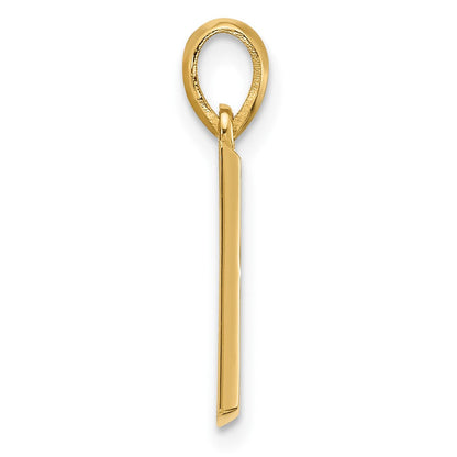 14K Gelbgold Fantasie Buchstabe B