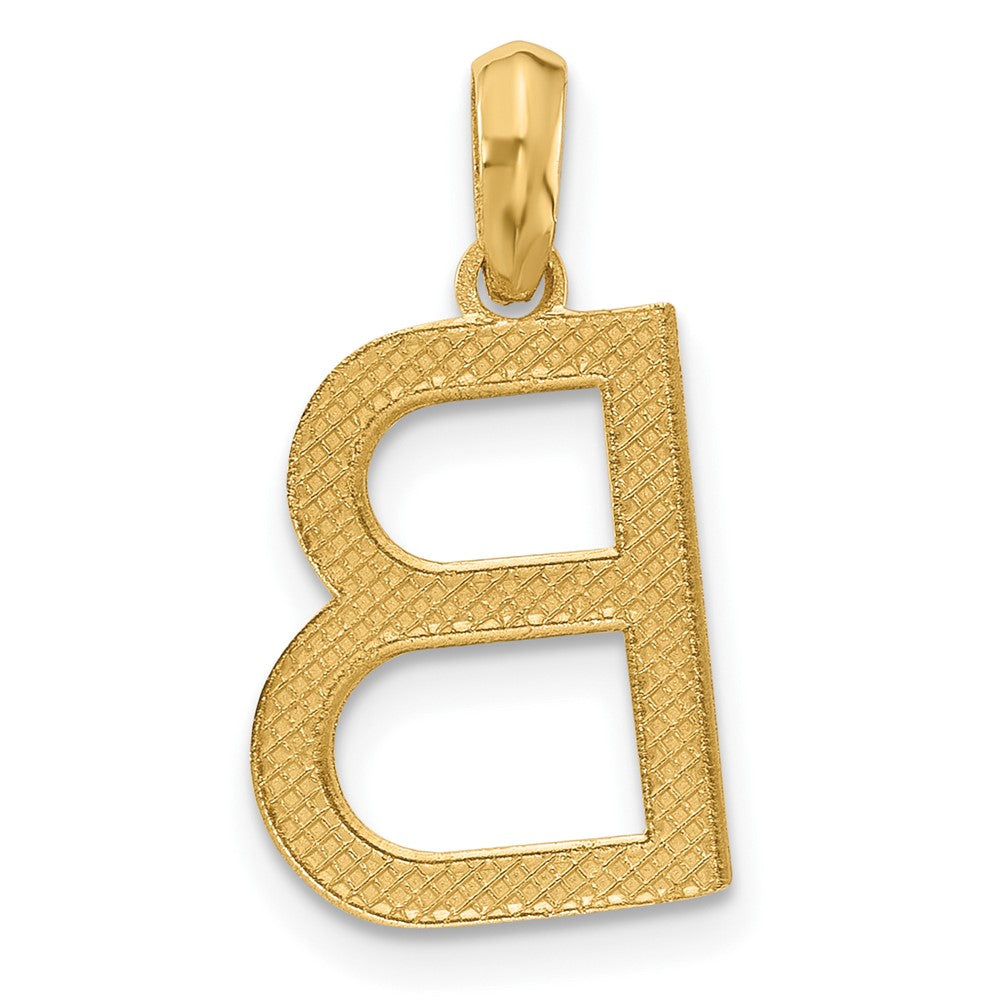14K Gelbgold Fantasie Buchstabe B