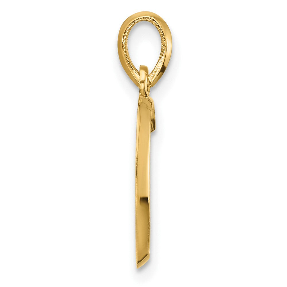 14K Gelbgold Fantasie Buchstabe C