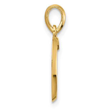 14K Gelbgold Fantasie Buchstabe C