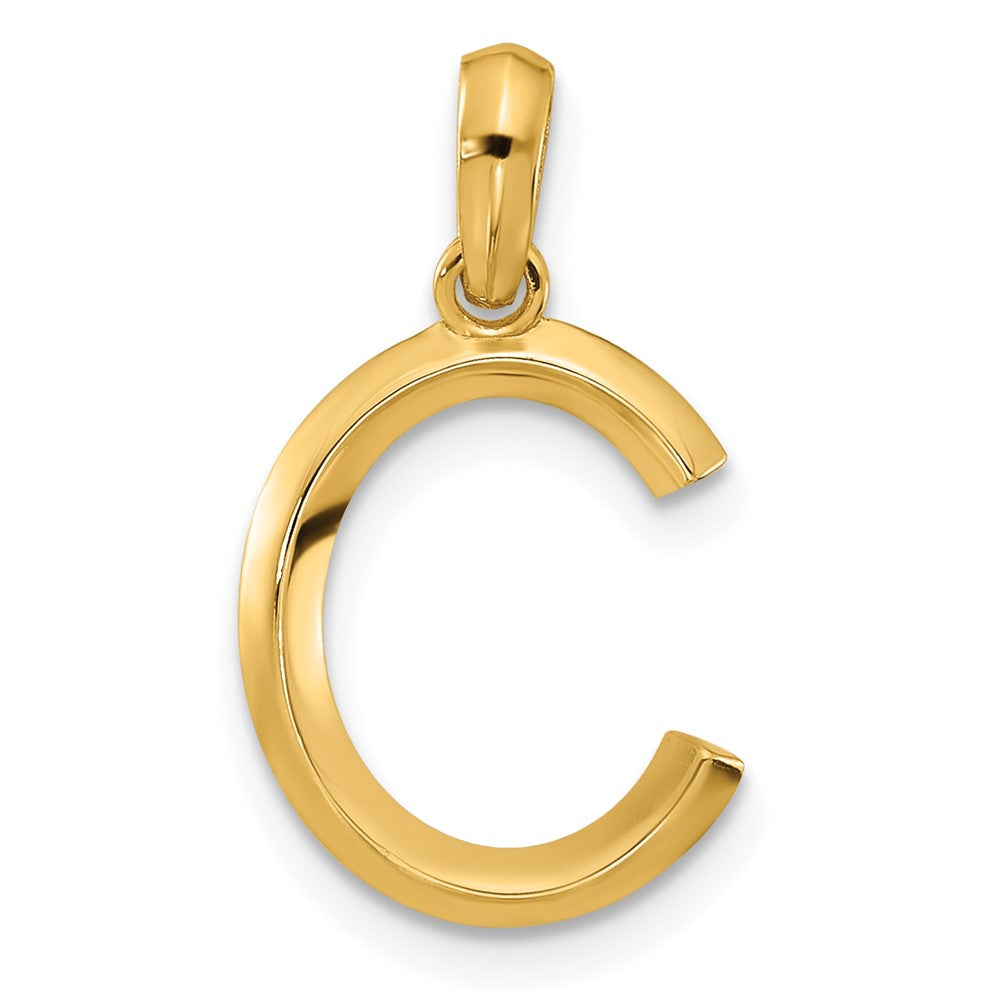 14K Gelbgold Fantasie Buchstabe C