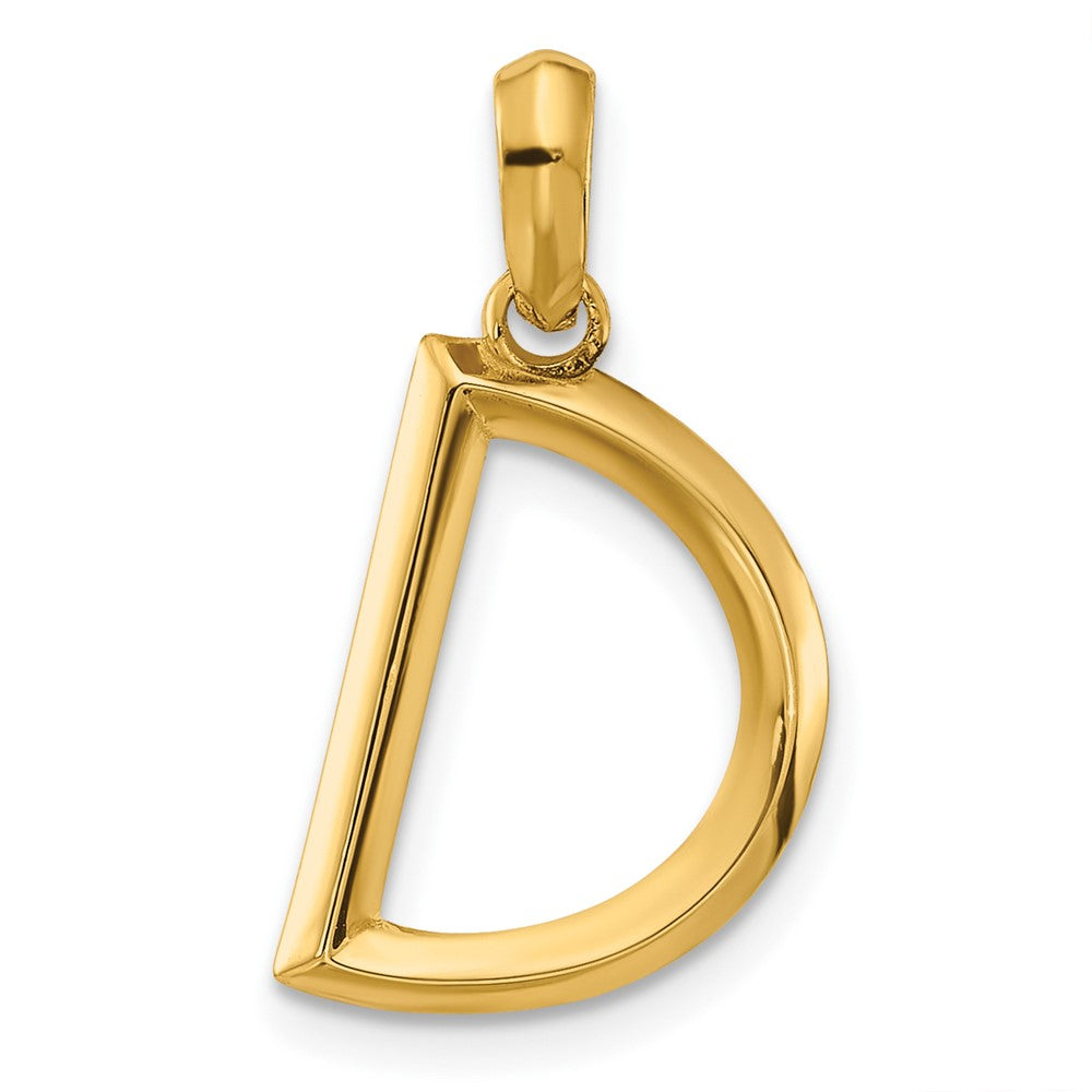 14K Gelbgold Fantasie Buchstabe D