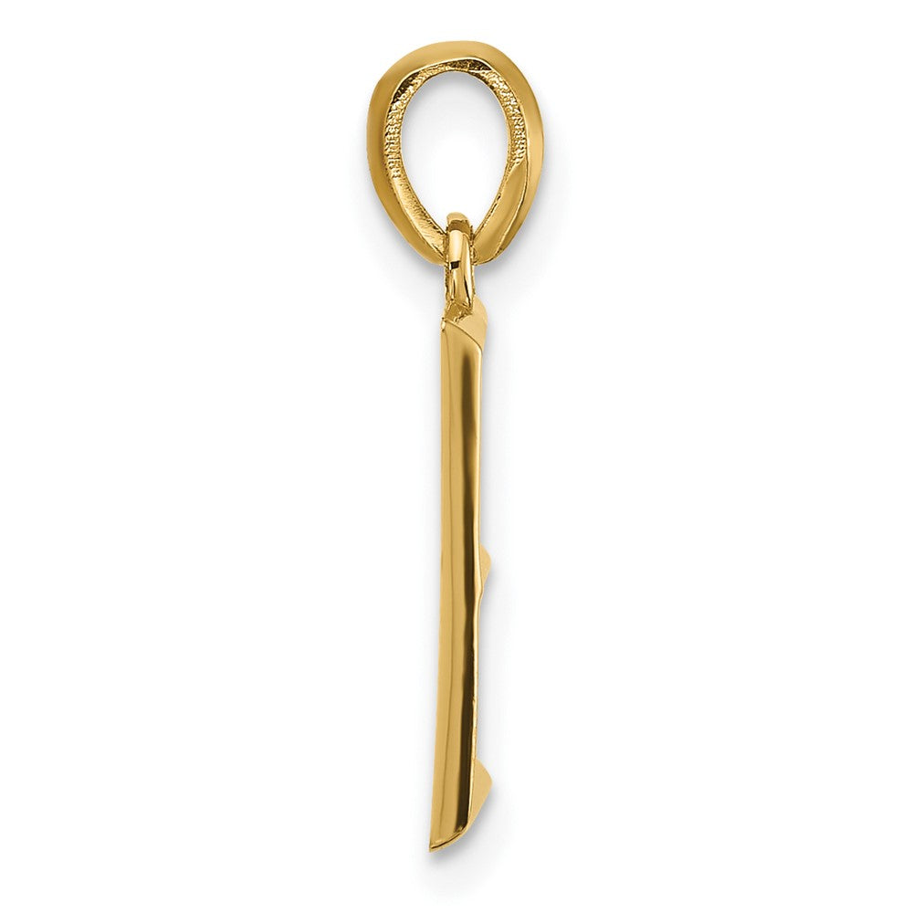 14K Gelbgold Fantasie Buchstabe E