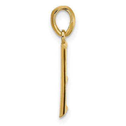 14K Gelbgold Fantasie Buchstabe E