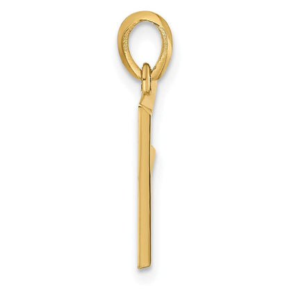 14K Gelbgold Fantasie Buchstabe F