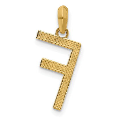 14K Gelbgold Fantasie Buchstabe F