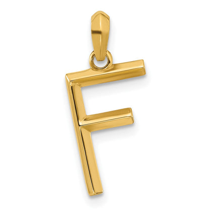 14K Gelbgold Fantasie Buchstabe F