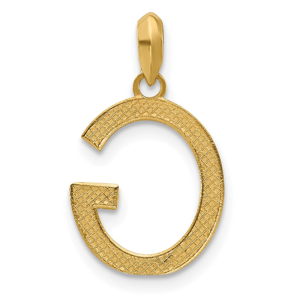 14K Gelbgold Fantasie Buchstabe G