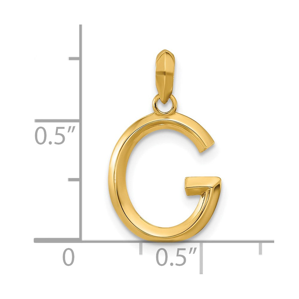 14K Gelbgold Fantasie Buchstabe G