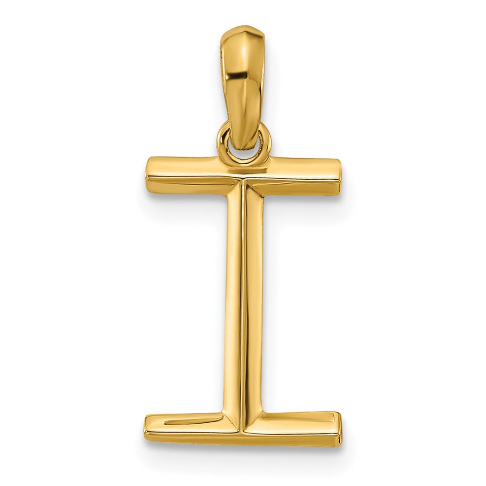 14K Gelbgold Fantasie Buchstabe I