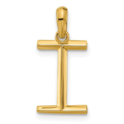 14K Gelbgold Fantasie Buchstabe I