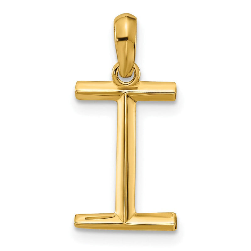 14K Gelbgold Fantasie Buchstabe I