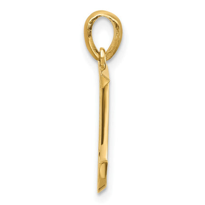 14K Gelbgold Fantasie Buchstabe J