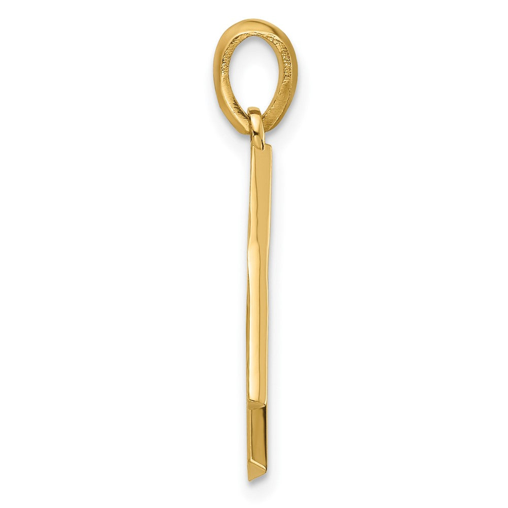 14K Gelbgold Fantasie Buchstabe K