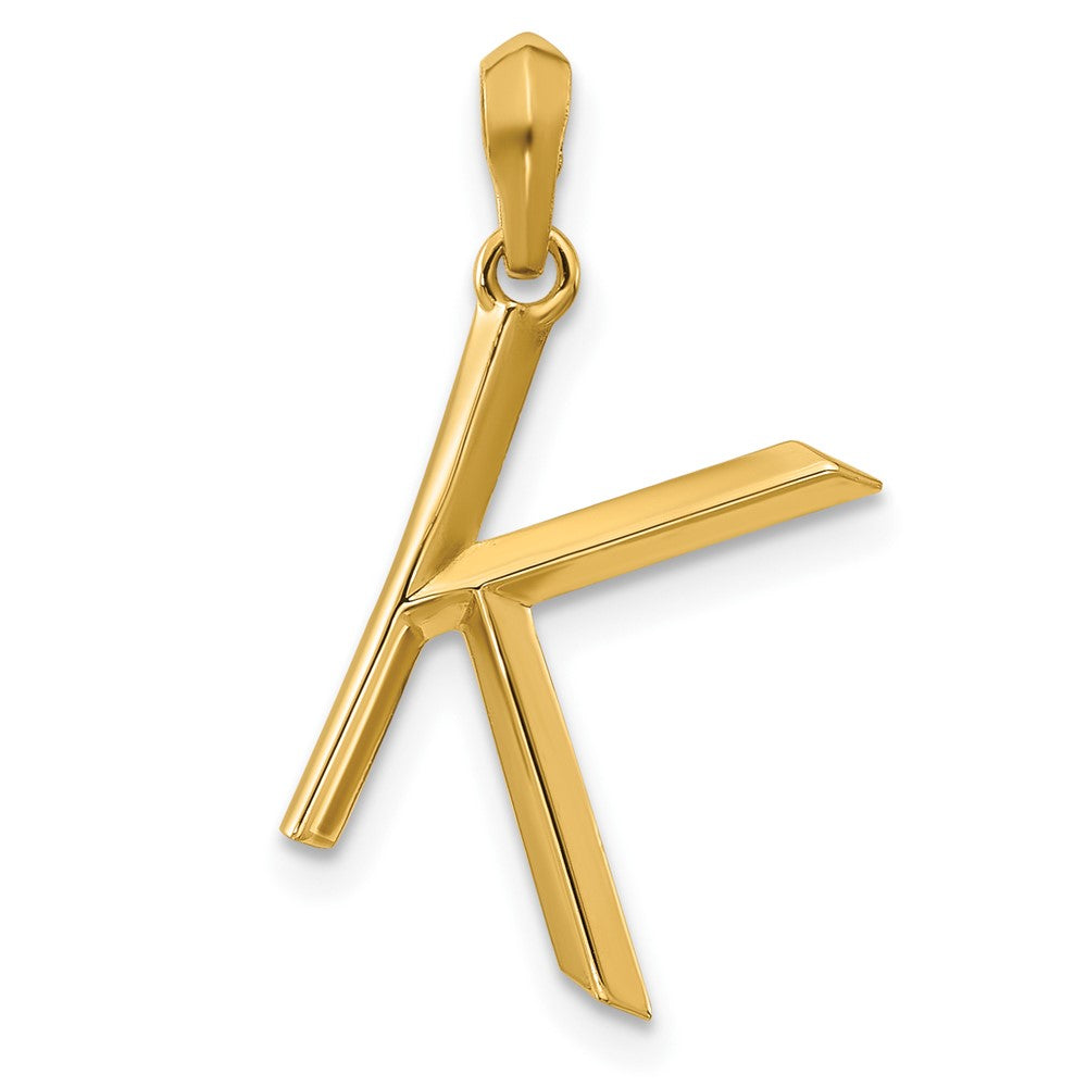 14K Gelbgold Fantasie Buchstabe K