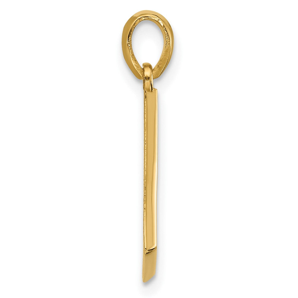 14K Gelbgold Fantasie Buchstabe L