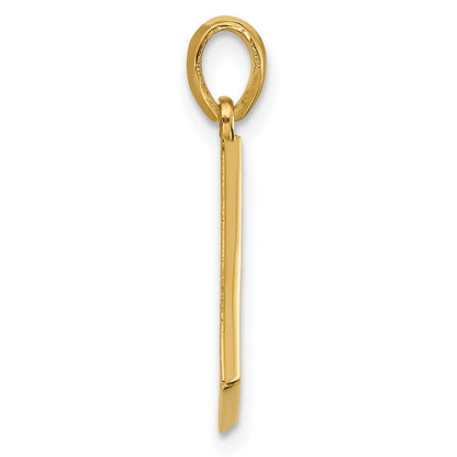 14K Gelbgold Fantasie Buchstabe L