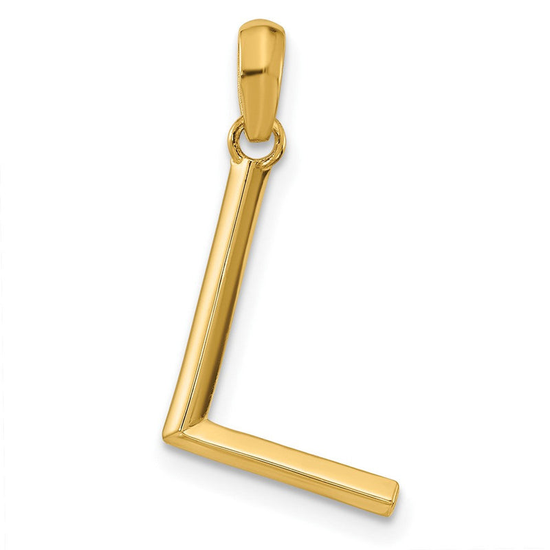 14K Gelbgold Fantasie Buchstabe L