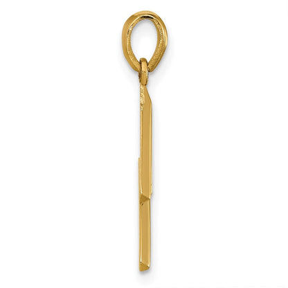 14K Gelbgold Fantasie Buchstabe M