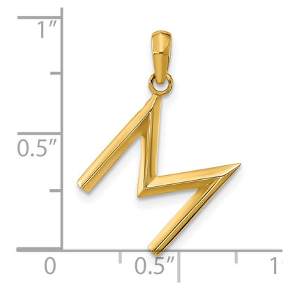 14K Gelbgold Fantasie Buchstabe M