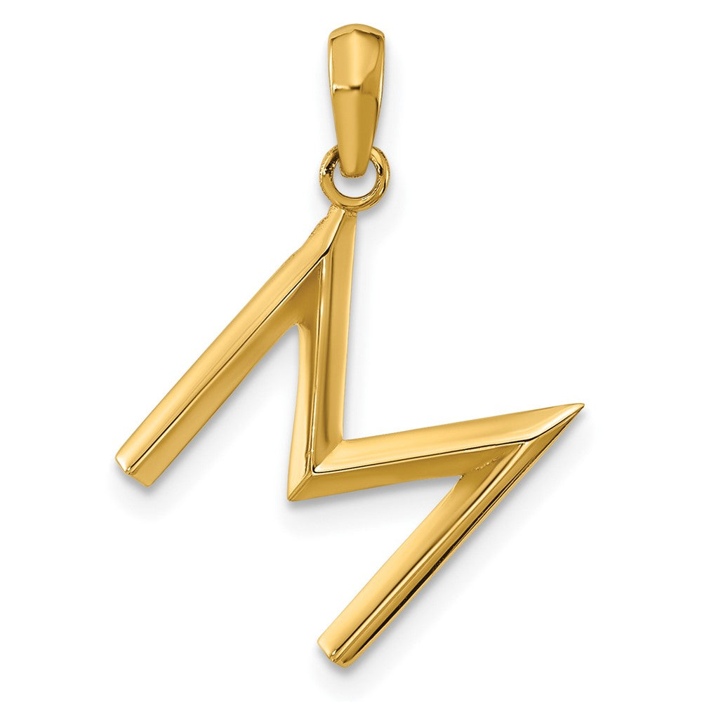 14K Gelbgold Fantasie Buchstabe M