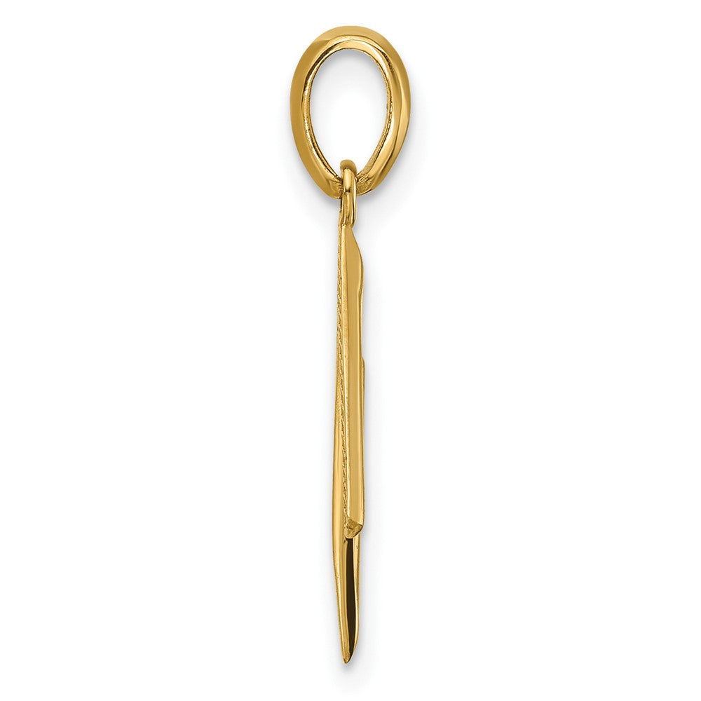 14K Gelbgold Fantasie Buchstabe N