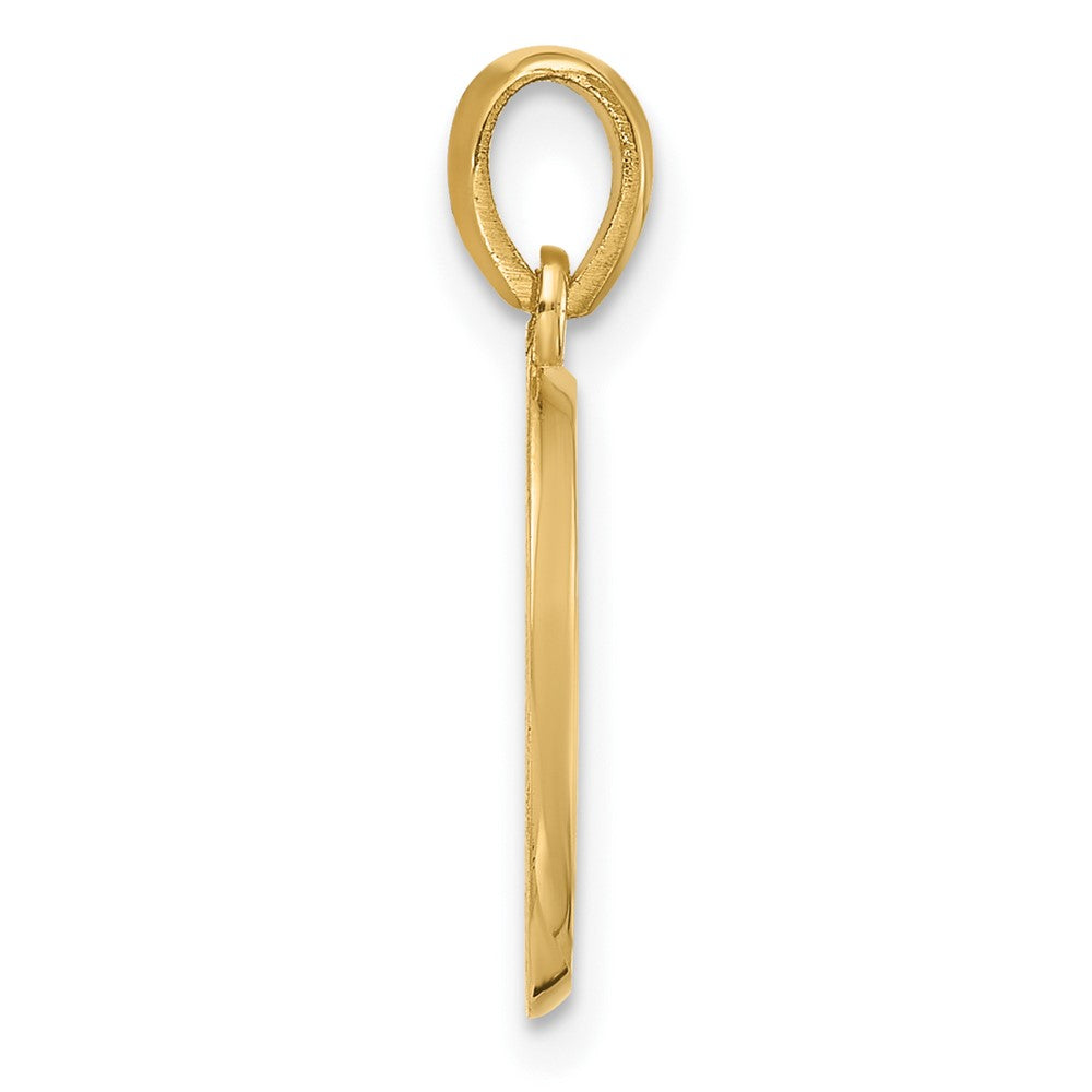 14K Gelbgold Fantasie Buchstabe O