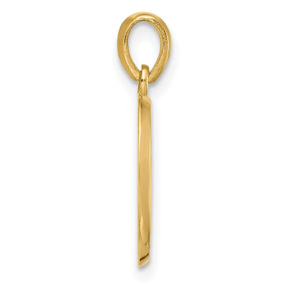14K Gelbgold Fantasie Buchstabe O