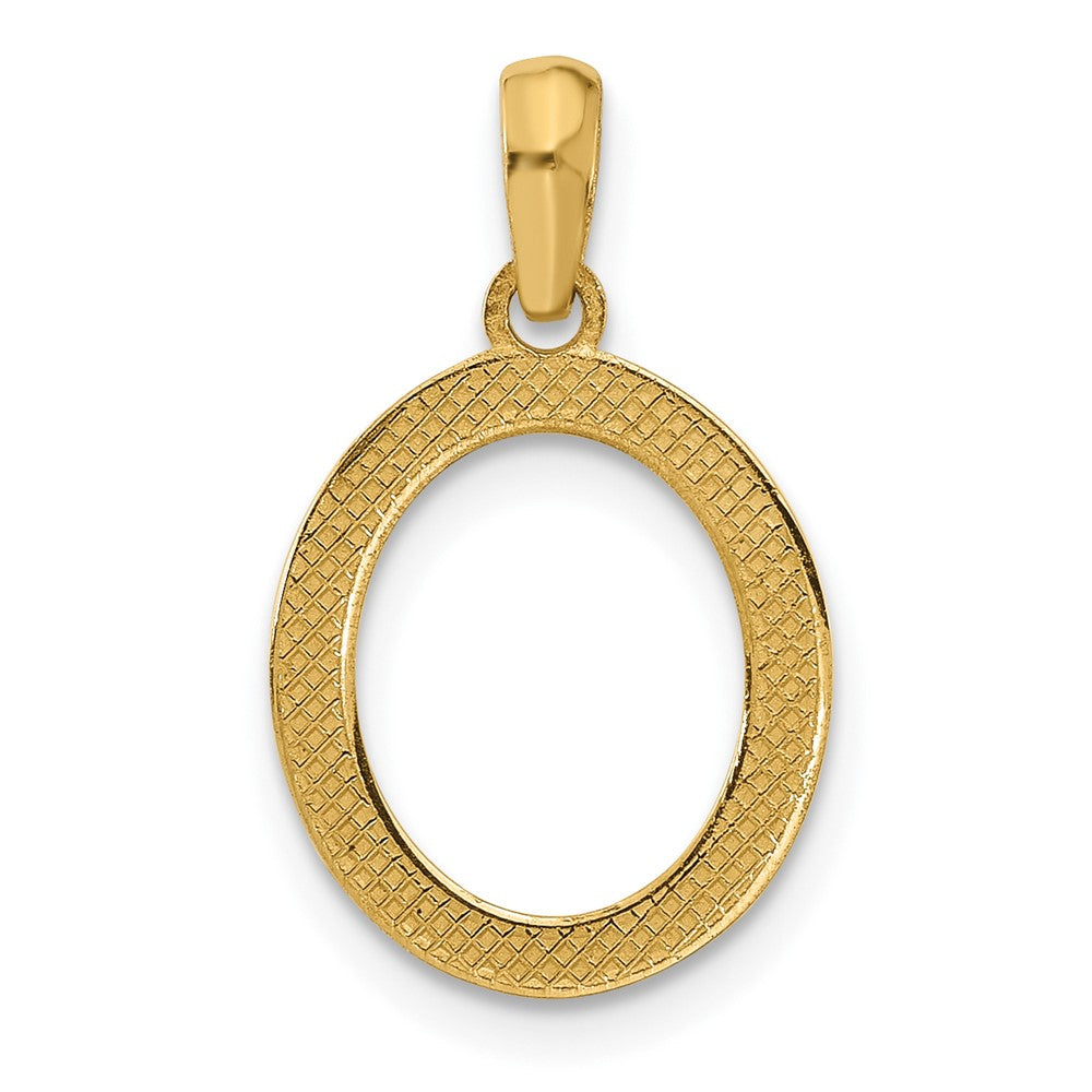 14K Gelbgold Fantasie Buchstabe O