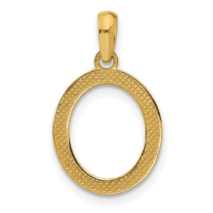 14K Gelbgold Fantasie Buchstabe O