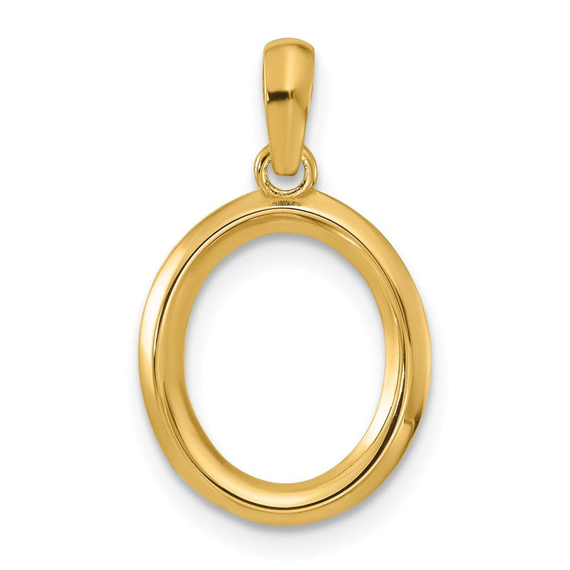 14K Gelbgold Fantasie Buchstabe O