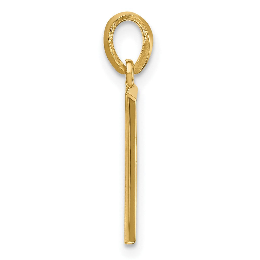 14K Gelbgold Fantasie Buchstabe P
