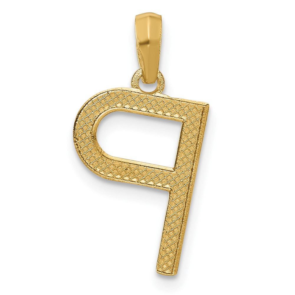 14K Gelbgold Fantasie Buchstabe P