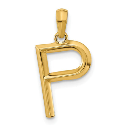 14K Gelbgold Fantasie Buchstabe P