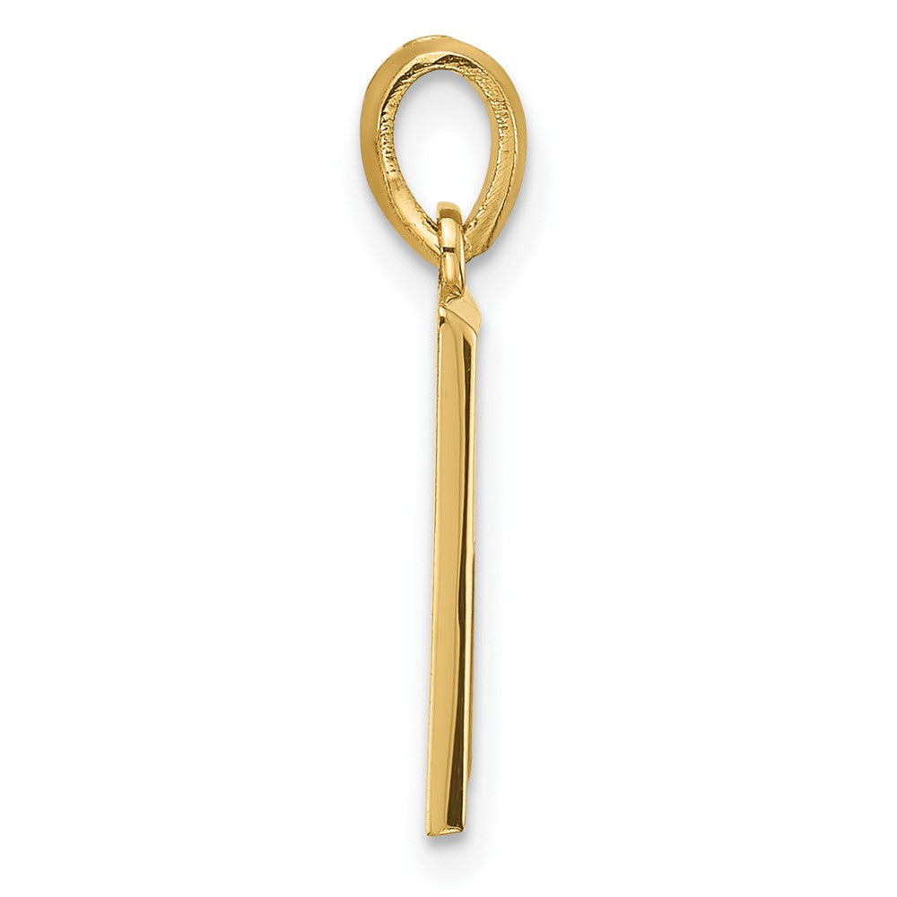 14K Gelbgold Fantasie Buchstabe R