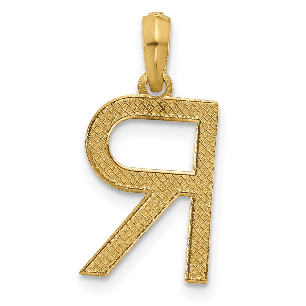 14K Gelbgold Fantasie Buchstabe R