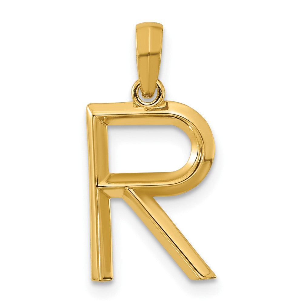 14K Gelbgold Fantasie Buchstabe R
