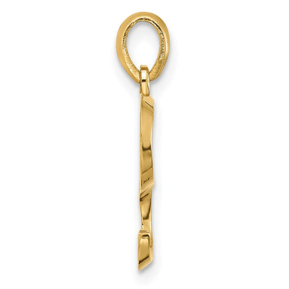 14K Gelbgold Fantasie Buchstabe S