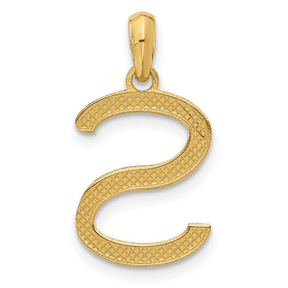14K Gelbgold Fantasie Buchstabe S